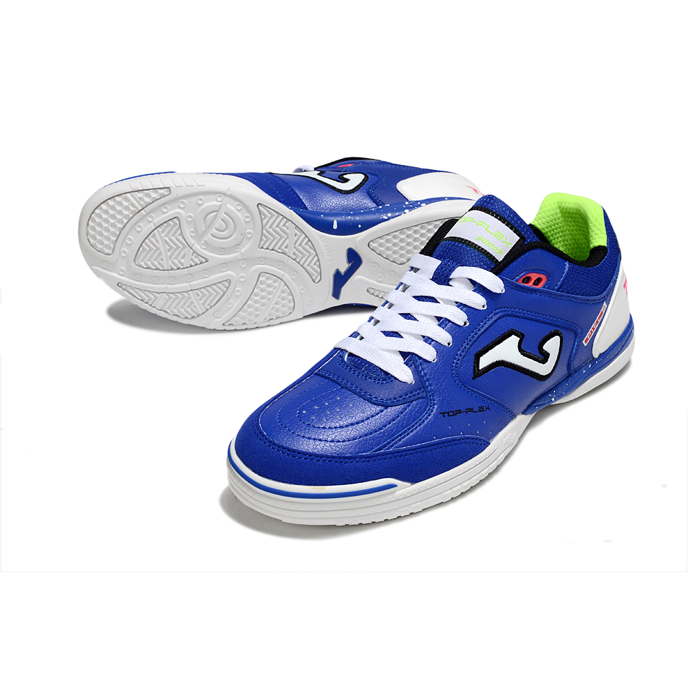 Chuteira Futsal Joma Top Flex Rebound IC Azul e Branco