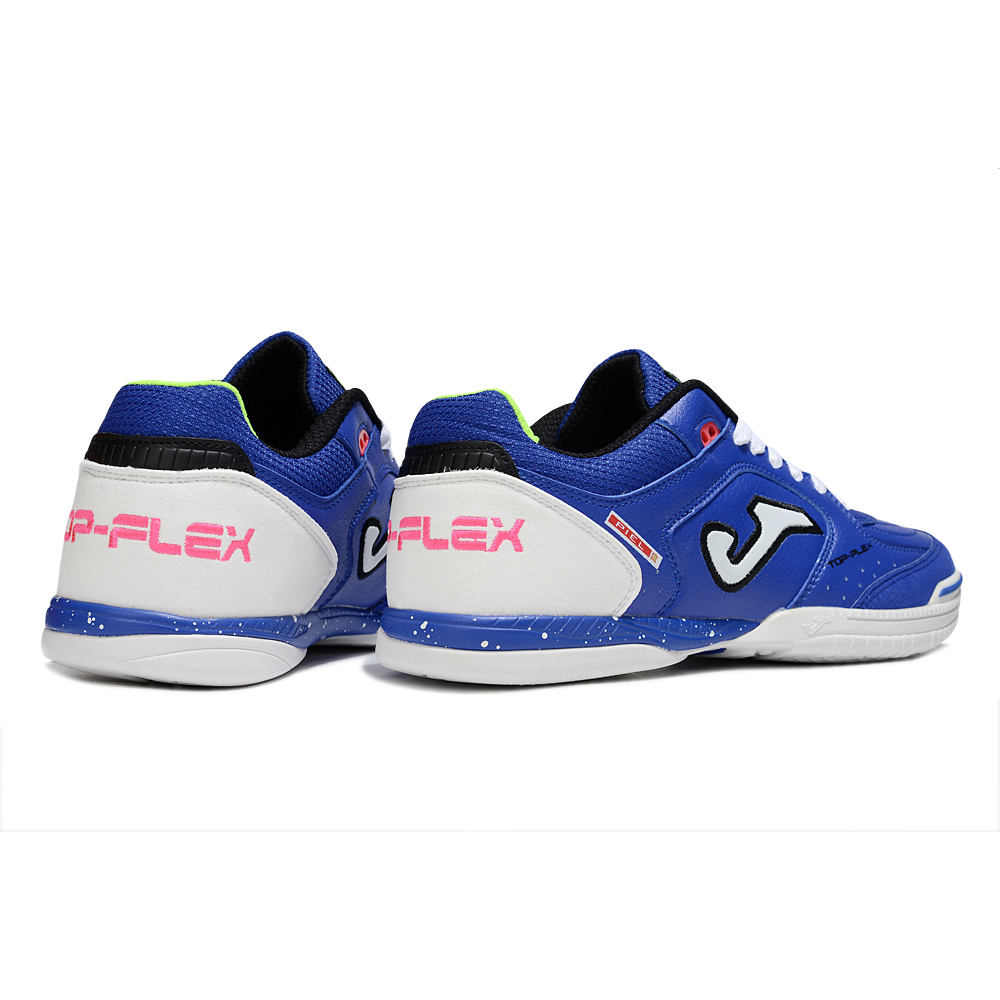 Chuteira Futsal Joma Top Flex Rebound IC Azul e Branco