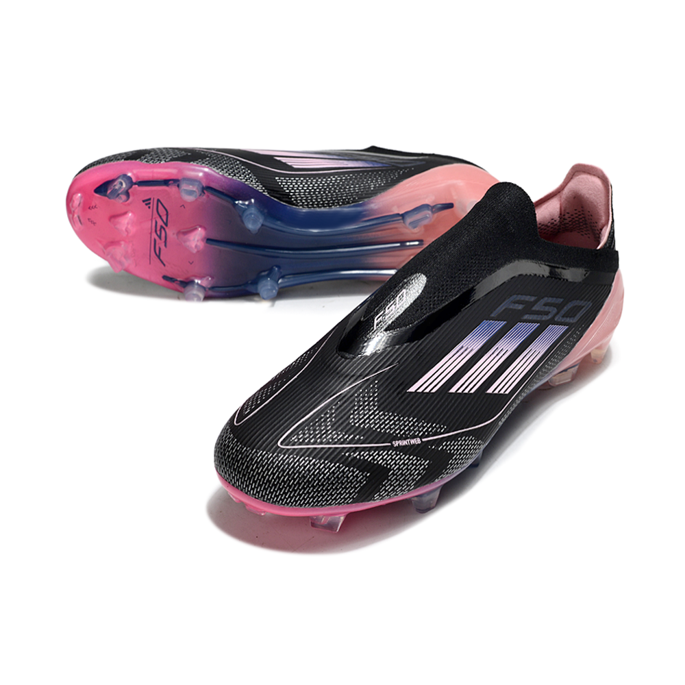 Chuteira Campo Adidas F50 LL FG Preto, Rosa e Azul