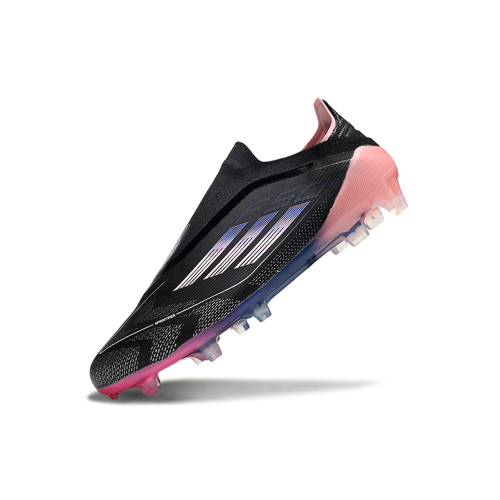 Chuteira Campo Adidas F50 LL FG Preto, Rosa e Azul