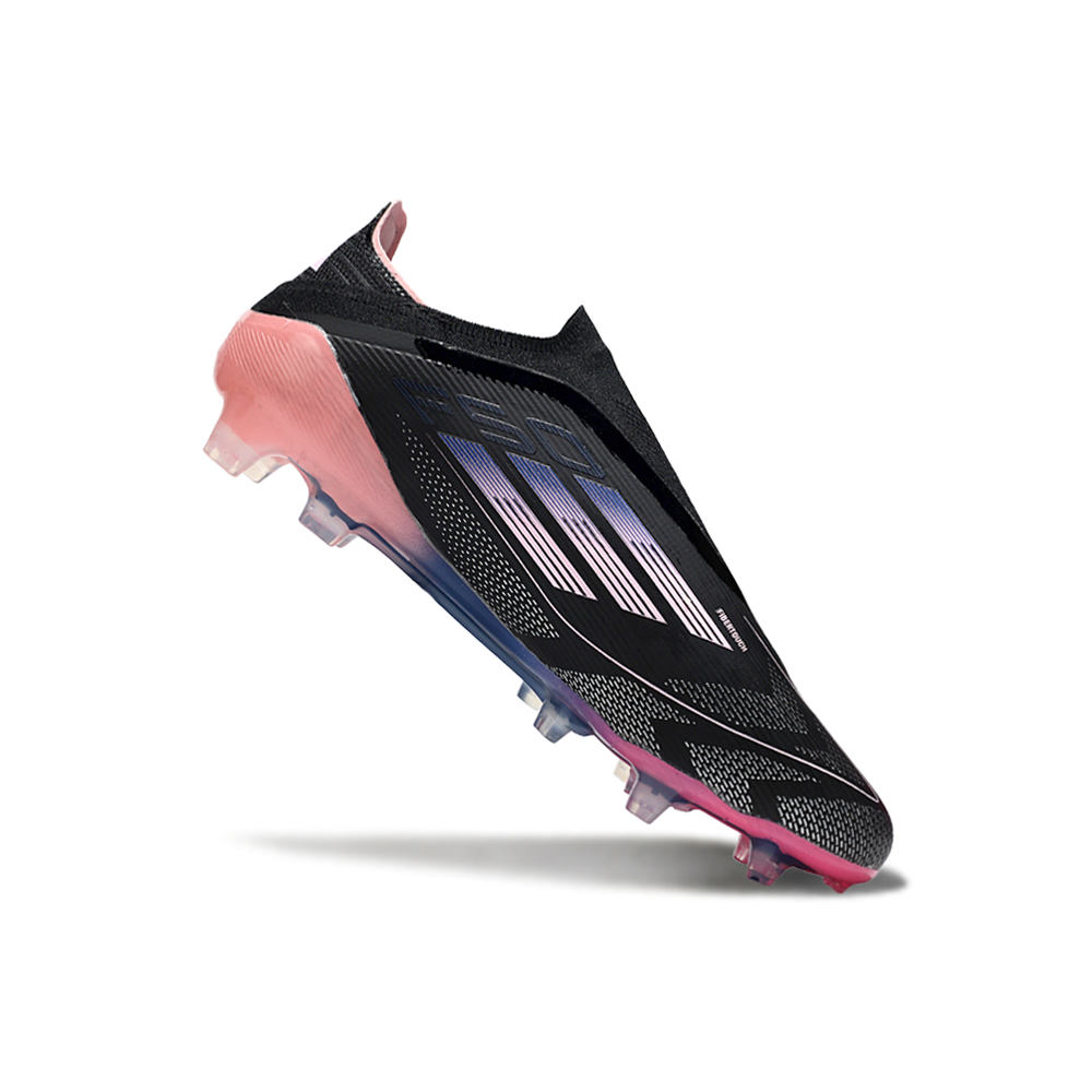 Chuteira Campo Adidas F50 LL FG Preto, Rosa e Azul