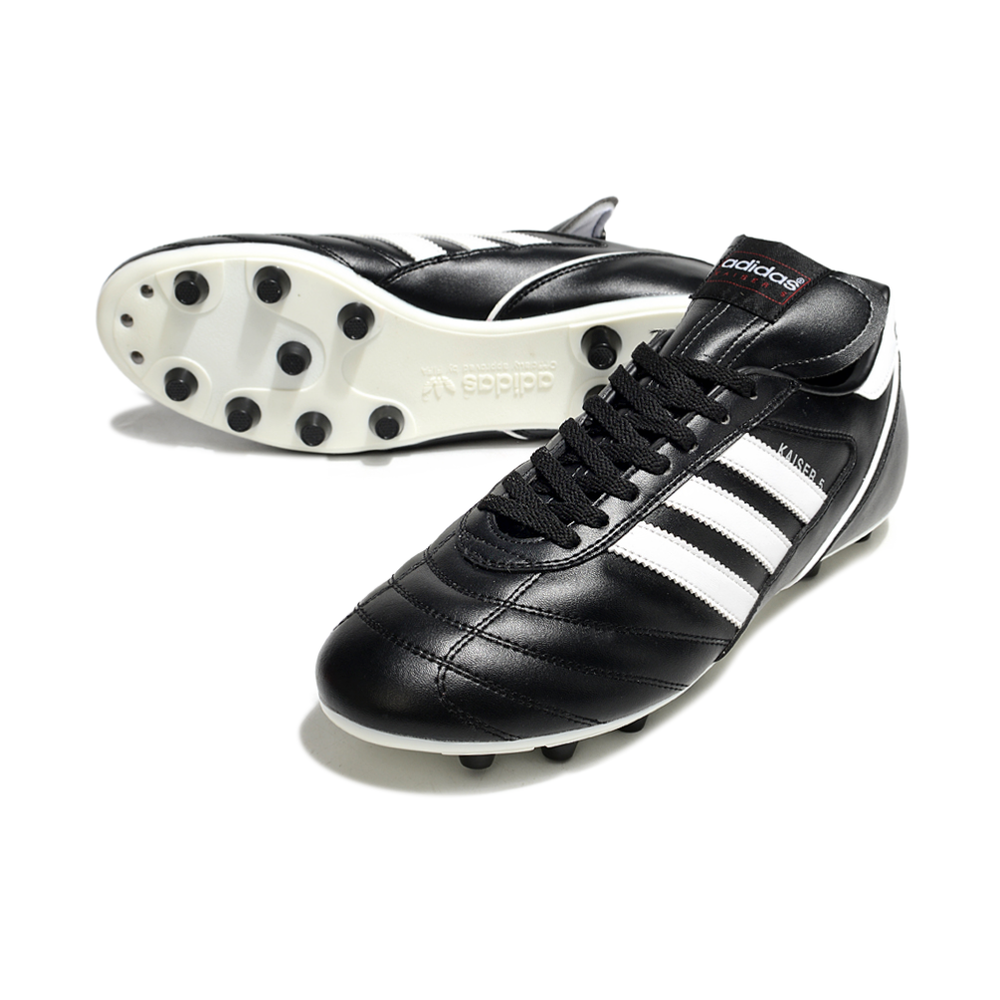 Chuteira Campo Adidas Copa Mundial FG ''Kaiser 5'' Preto e Banco