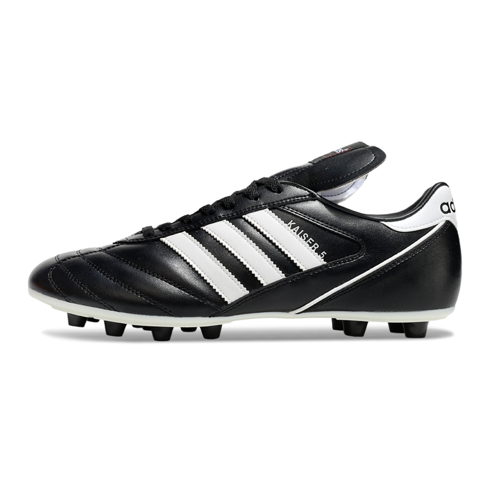 Chuteira Campo Adidas Copa Mundial FG ''Kaiser 5'' Preto e Banco
