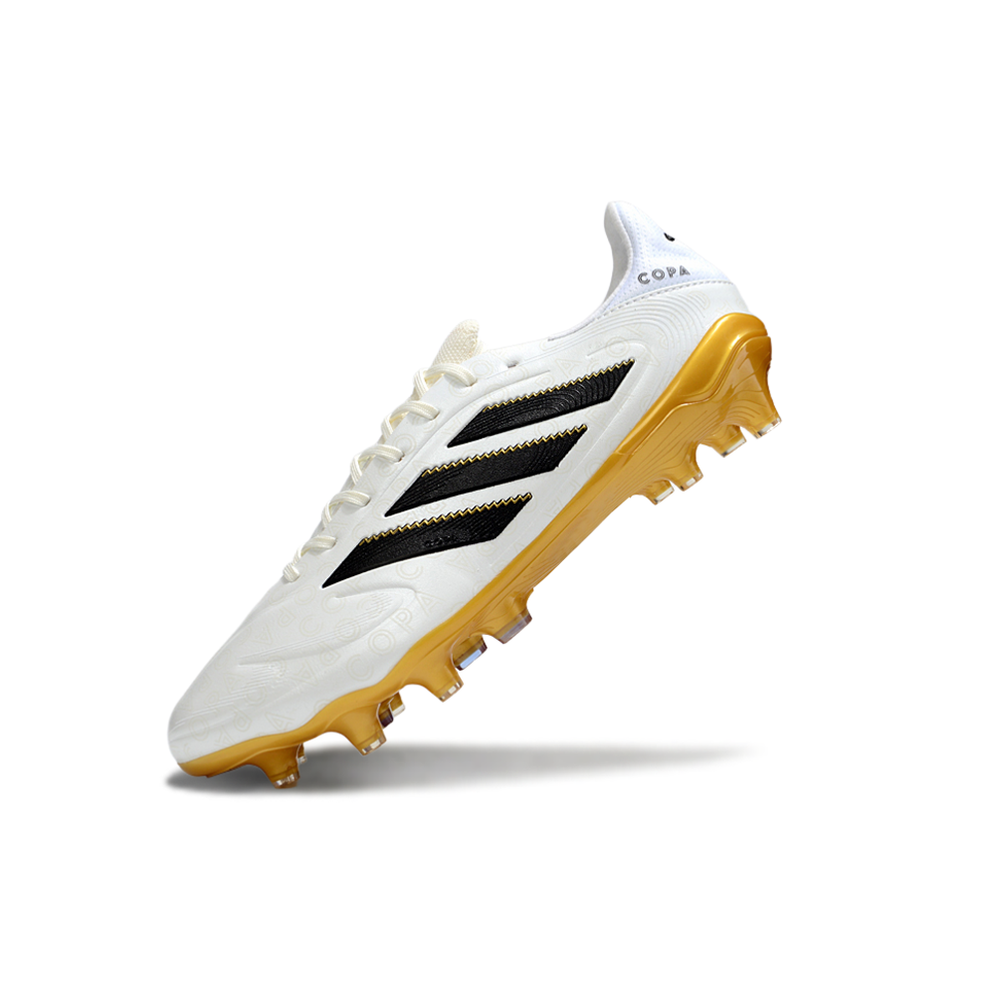Chuteira Campo Adidas Copa Pure III Elite FG ''Road To Glory'' Branco e Dourado