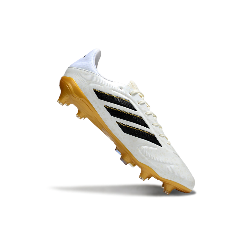 Chuteira Campo Adidas Copa Pure III Elite FG ''Road To Glory'' Branco e Dourado