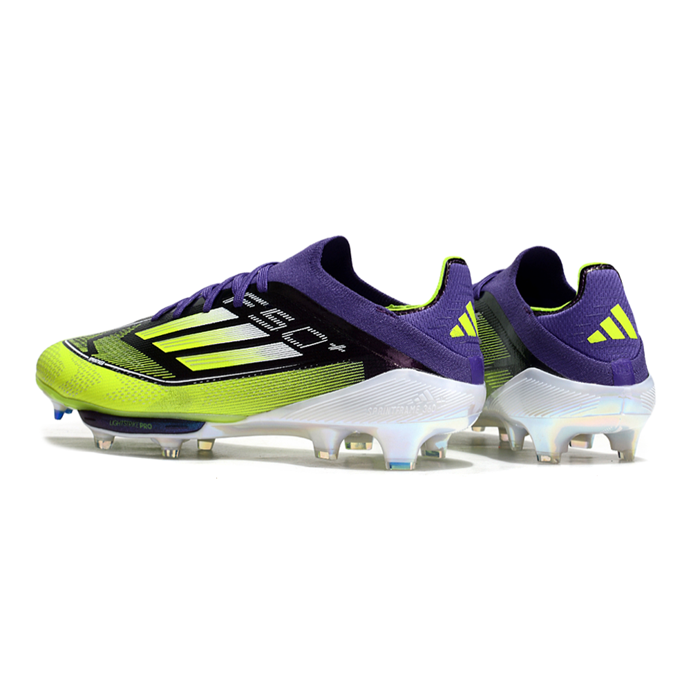 Chuteira Campo Adidas F50+ FG Roxo, Verde e Branco