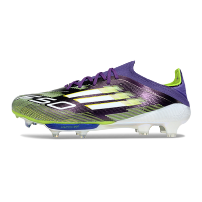 Chuteira Campo Adidas F50+ FG Roxo, Verde e Branco