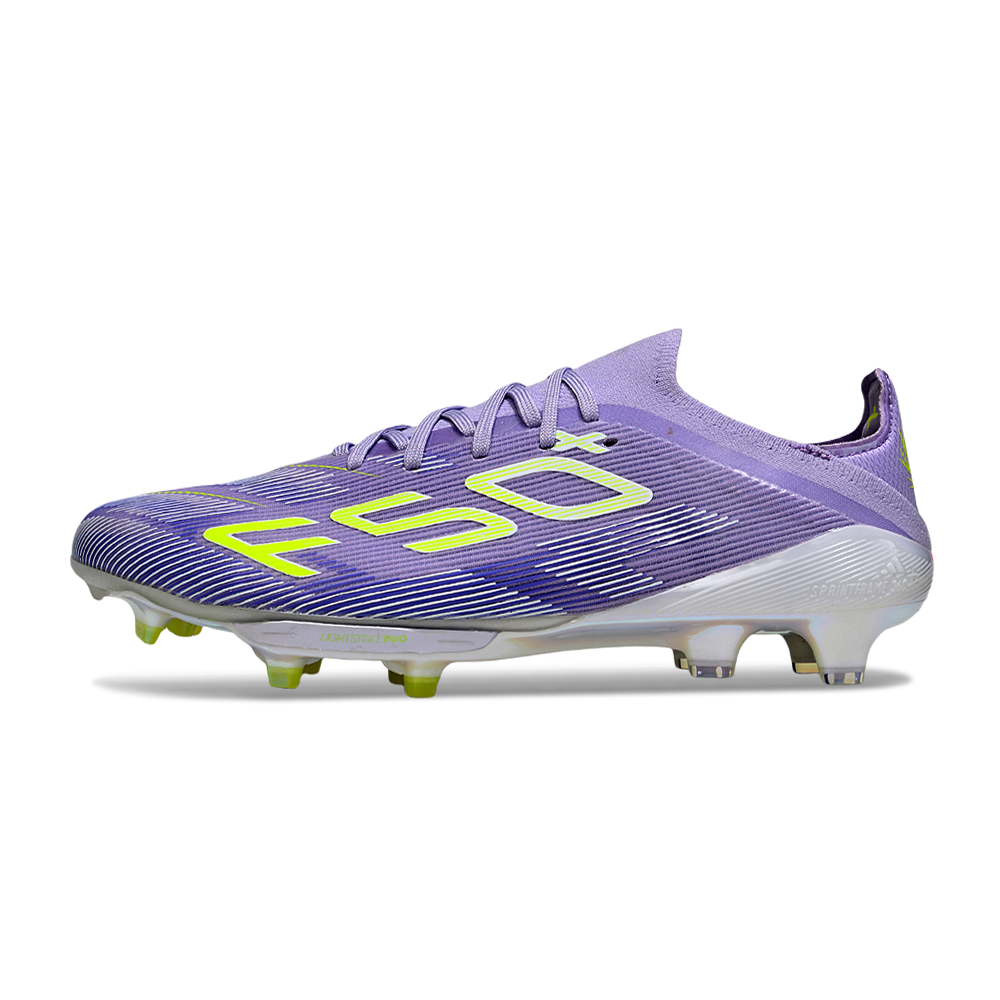 Chuteira Campo Adidas F50+ FG Roxo e Verde