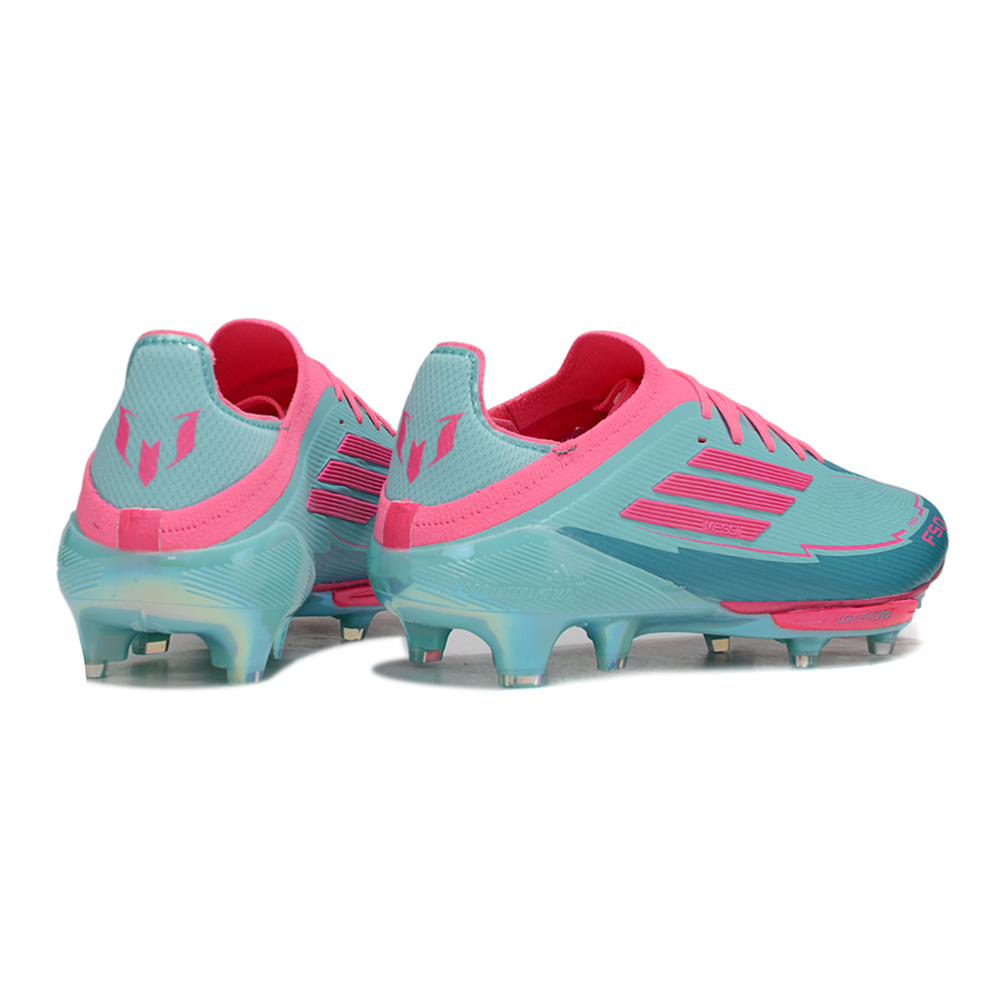 Chuteira Campo Adidas F50+ FG ''La Vida Tropical'' Azul e Rosa