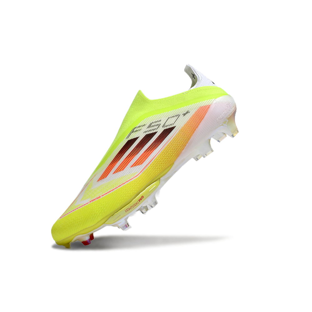 Chuteira Campo Adidas F50+ LL FG Verde e Laranja