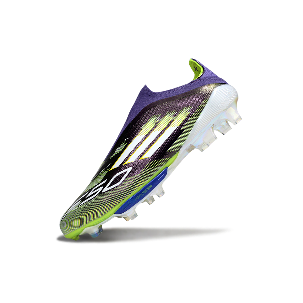 Chuteira Campo Adidas F50+ LL FG Roxo e Verde