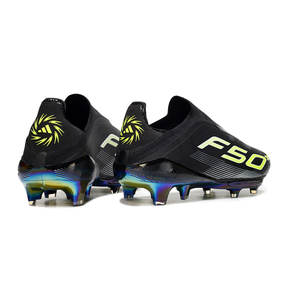 Chuteira Campo Adidas F50+ LL FG Preto e Verde