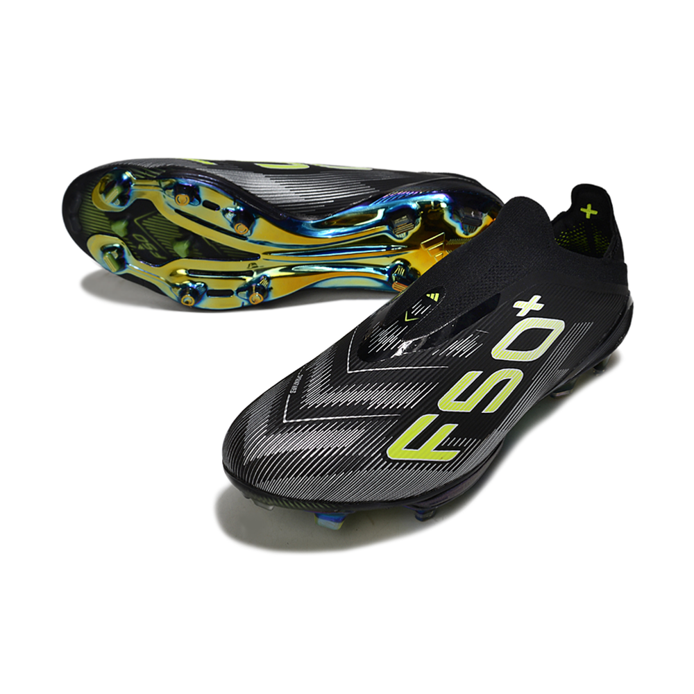 Chuteira Campo Adidas F50+ LL FG Preto e Verde