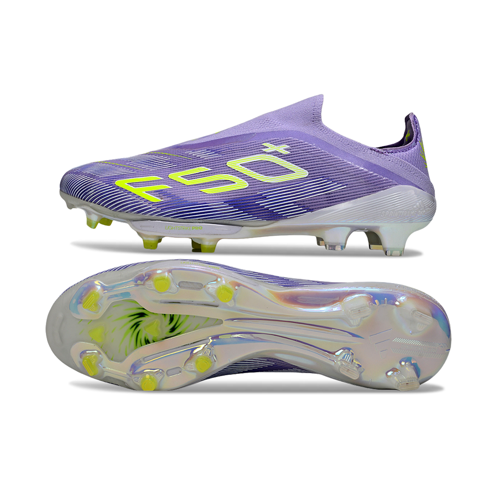 Chuteira Campo Adidas F50+ LL FG Roxo e Verde