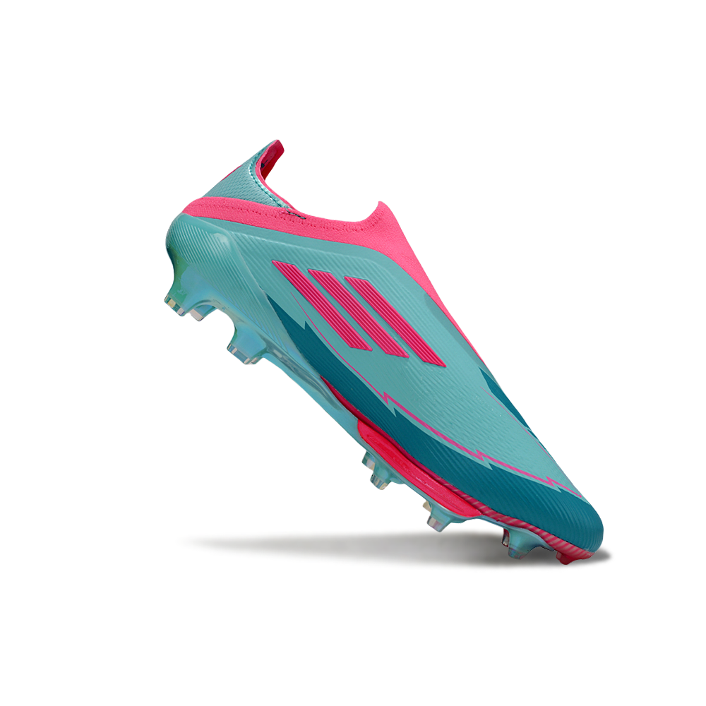 Chuteira Campo Adidas F50+ LL FG ''La Vida Tropical'' Azul e Rosa