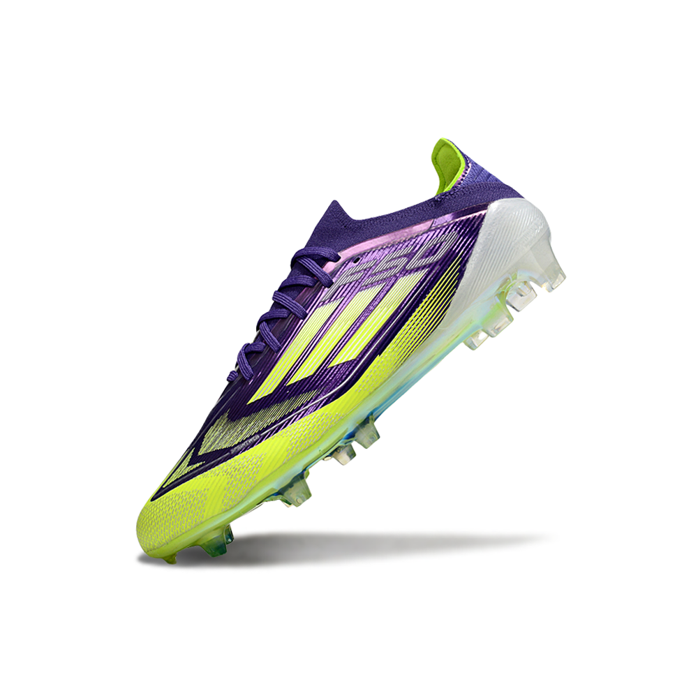 Chuteira Campo Adidas F50 FG Roxo e Verde