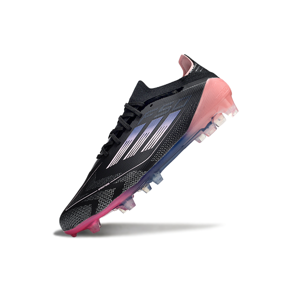 Chuteira Campo Adidas F50 FG Preto e Rosa