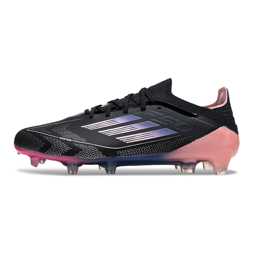 Chuteira Campo Adidas F50 FG Preto e Rosa