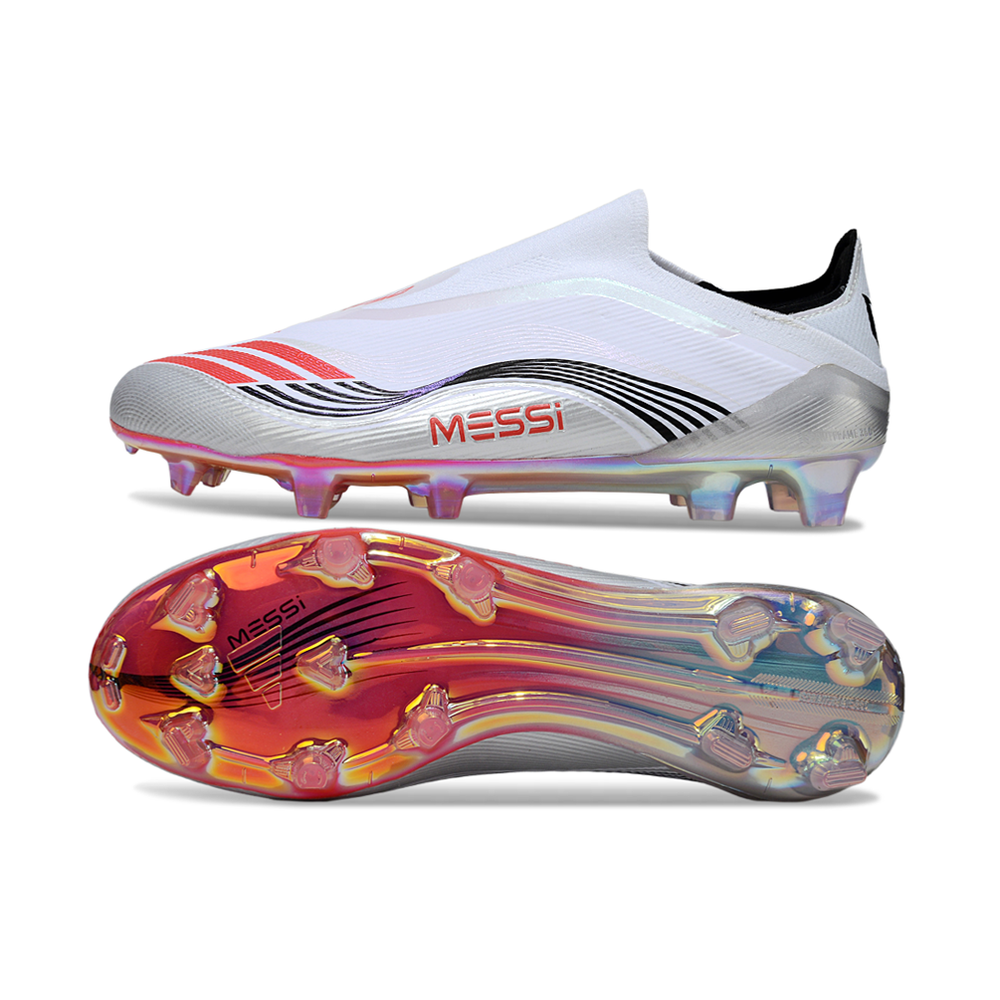 Chuteira Campo Adidas F50 LL FG ‘'Prestig10'' Branco, Cinza e Rosa