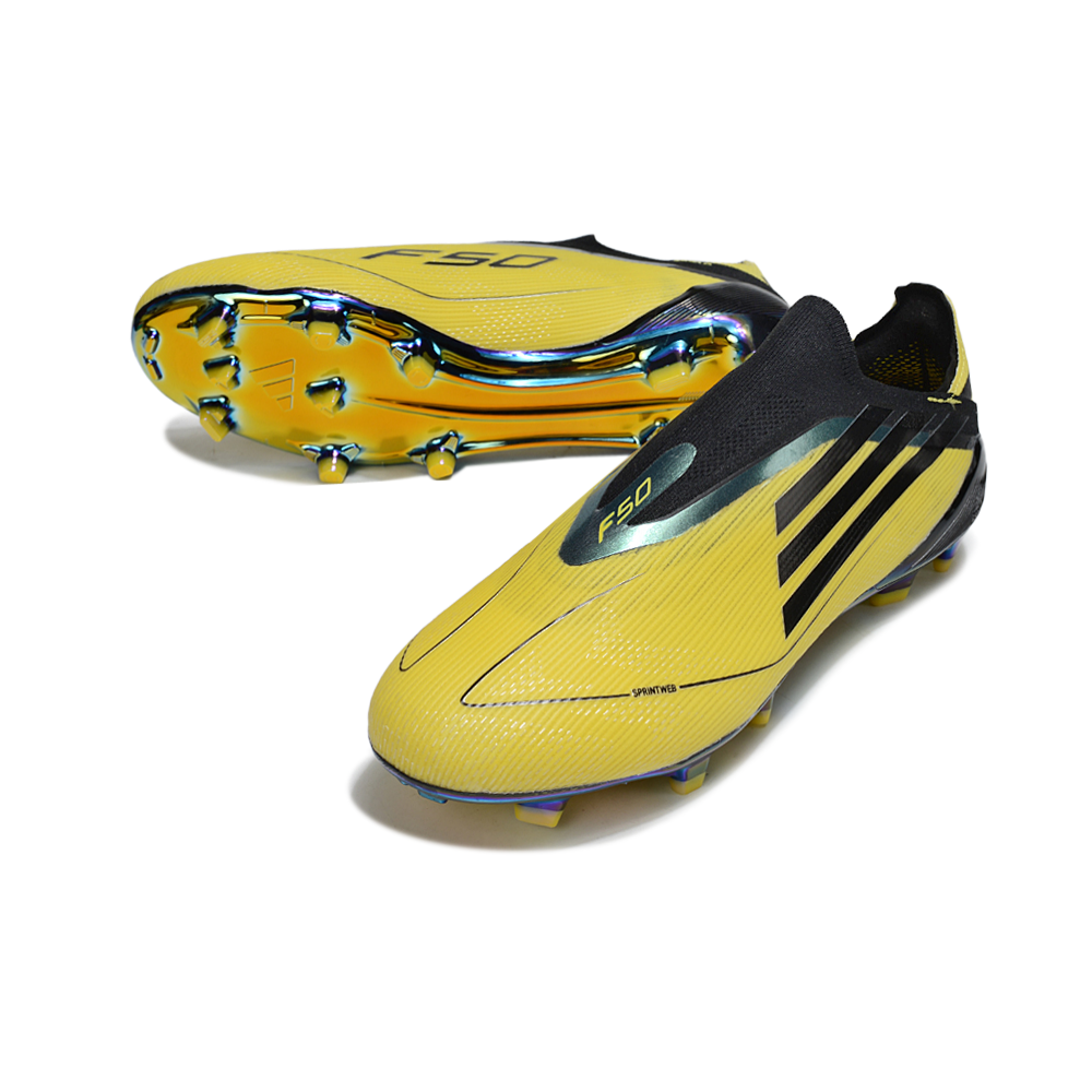 Chuteira Campo Adidas F50 LL FG Amarelo e Preto