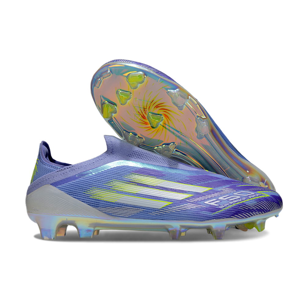 Chuteira Campo Adidas F50 LL FG Roxo e Verde