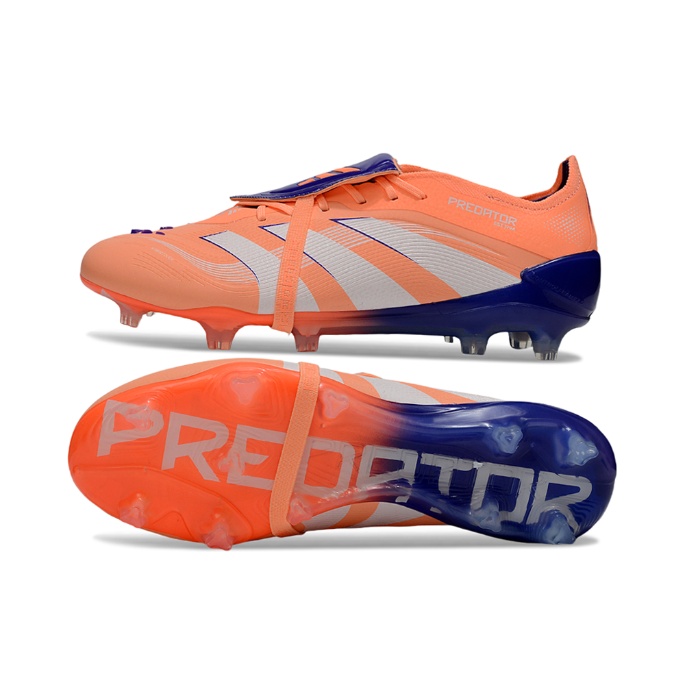 Chuteira Campo Adidas Predator FT 30 Elite FG Laranja e Azul
