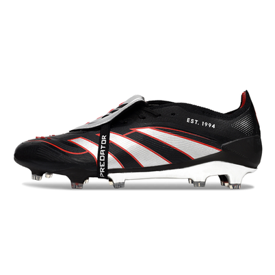 Chuteira Campo Adidas Predator FT 30 Elite FG Preto, Branco e Vermelho