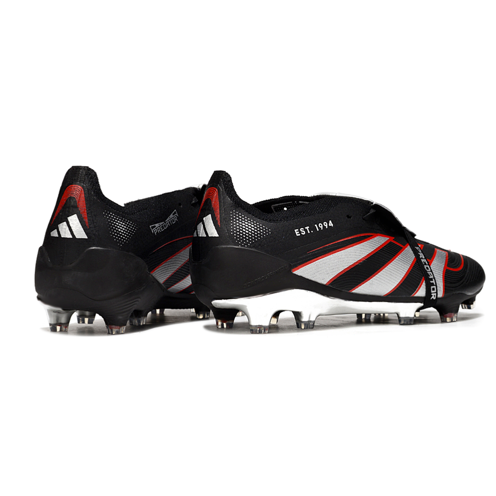 Chuteira Campo Adidas Predator FT 30 Elite FG Preto, Branco e Vermelho