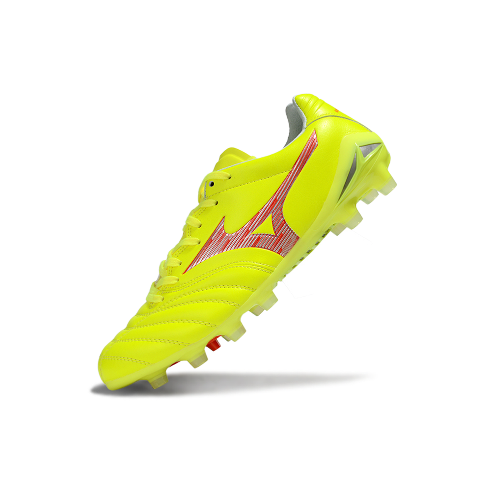 Chuteira Campo Mizuno Morelia Neo 4 Beta FG Amarelo