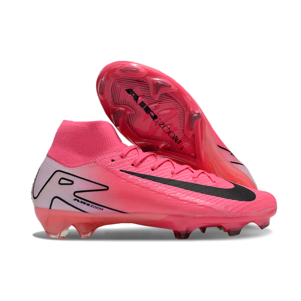 Chuteira Campo Nike Air Zoom Mercurial Superfly 10 Elite FG Rosa