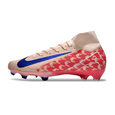 Chuteira Campo Nike Air Zoom Mercurial Superfly 10 Elite FG Rosa e Azul