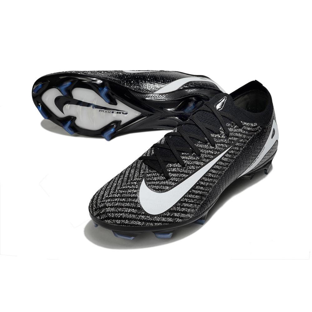 Chuteira Campo Nike Air Zoom Mercurial Vapor 16 Elite FG Preto e Branco