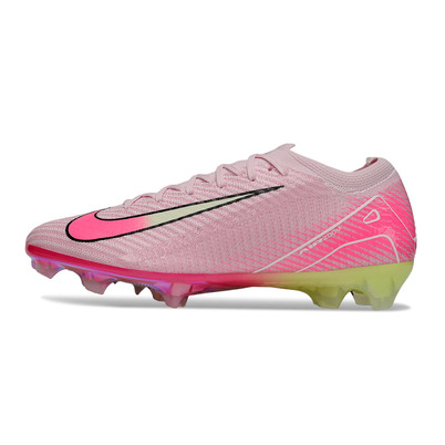 Chuteira Campo Nike Air Zoom Mercurial Vapor 16 Elite FG Rosa e Verde