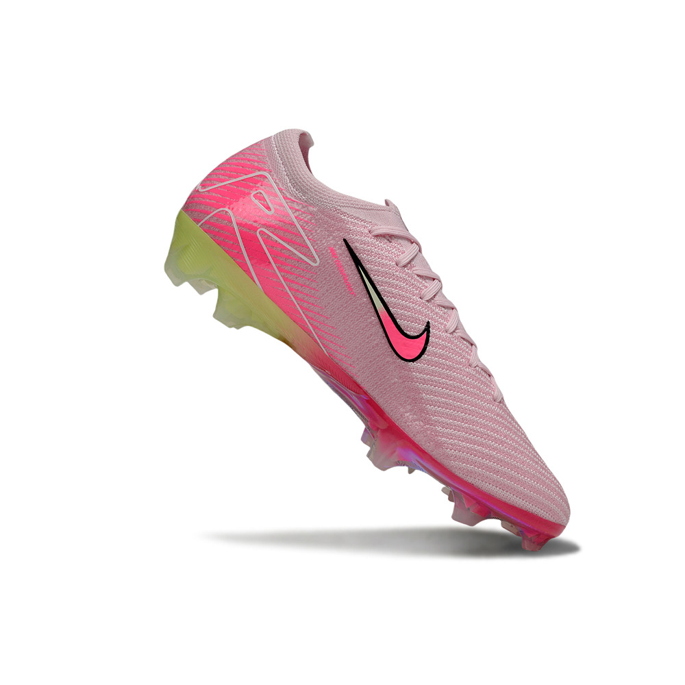 Chuteira Campo Nike Air Zoom Mercurial Vapor 16 Elite FG Rosa e Verde