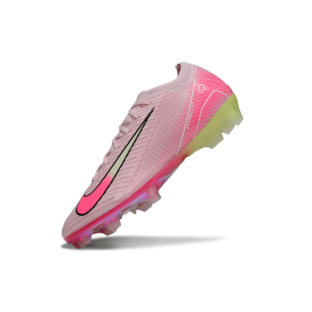 Chuteira Campo Nike Air Zoom Mercurial Vapor 16 Elite FG Rosa e Verde