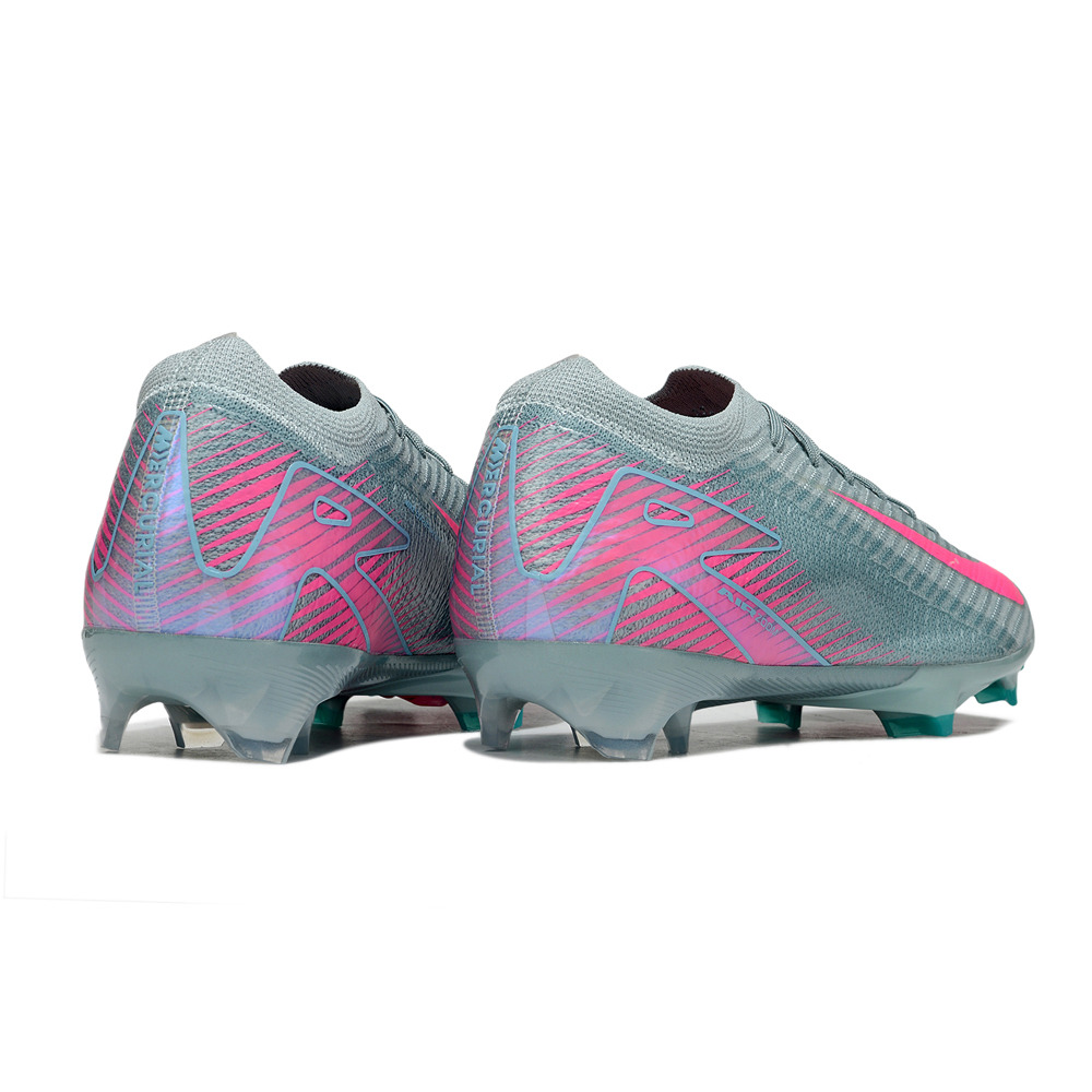Chuteira Campo Nike Air Zoom Mercurial Vapor 16 Elite FG Azul e Rosa