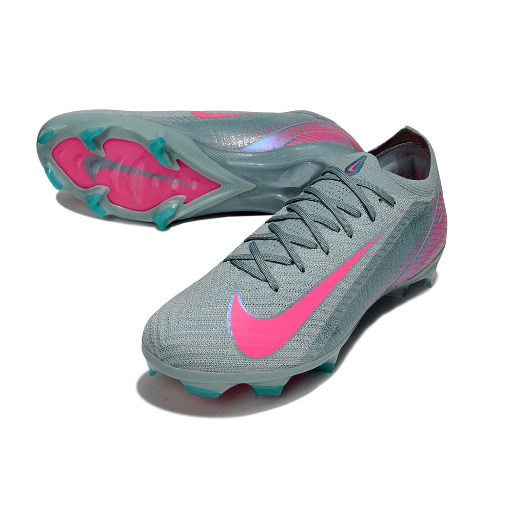 Chuteira Campo Nike Air Zoom Mercurial Vapor 16 Elite FG Azul e Rosa