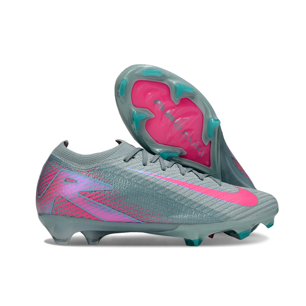 Chuteira Campo Nike Air Zoom Mercurial Vapor 16 Elite FG Azul e Rosa