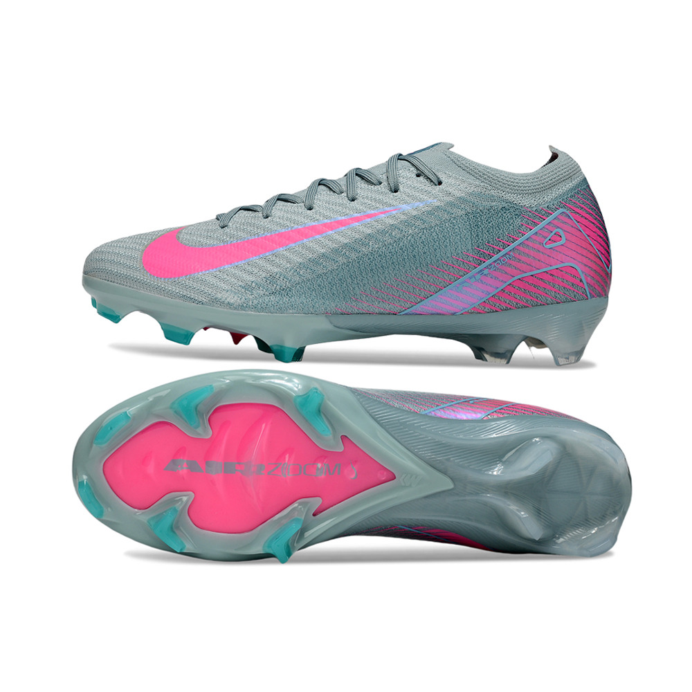 Chuteira Campo Nike Air Zoom Mercurial Vapor 16 Elite FG Azul e Rosa
