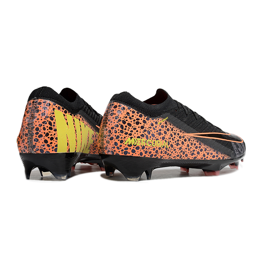 Chuteira Campo Nike Air Zoom Mercurial Vapor 16 Elite FG Preto e Laranja
