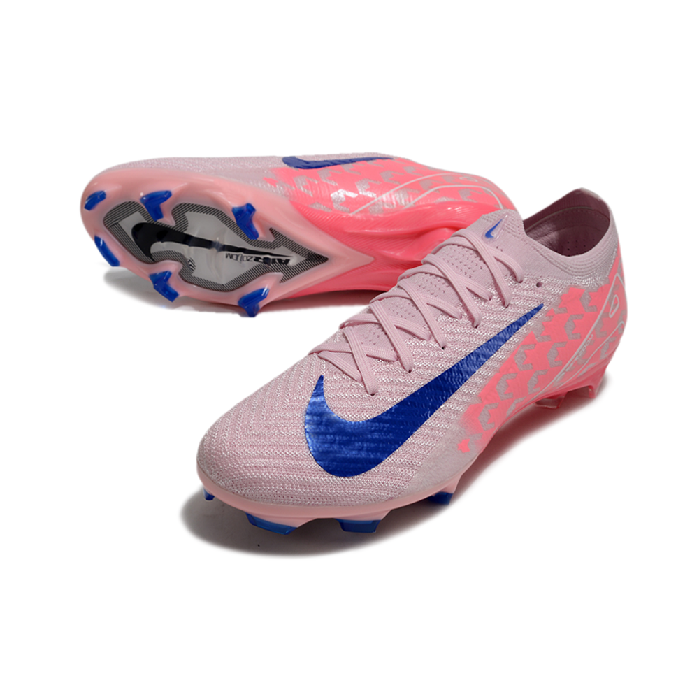 Chuteira Campo Nike Air Zoom Mercurial Vapor 16 Elite FG Rosa e Azul