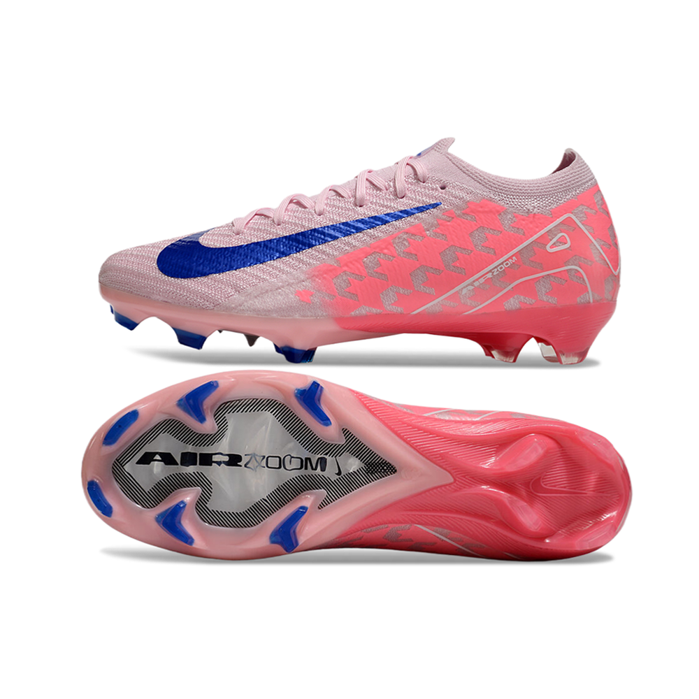 Chuteira Campo Nike Air Zoom Mercurial Vapor 16 Elite FG Rosa e Azul