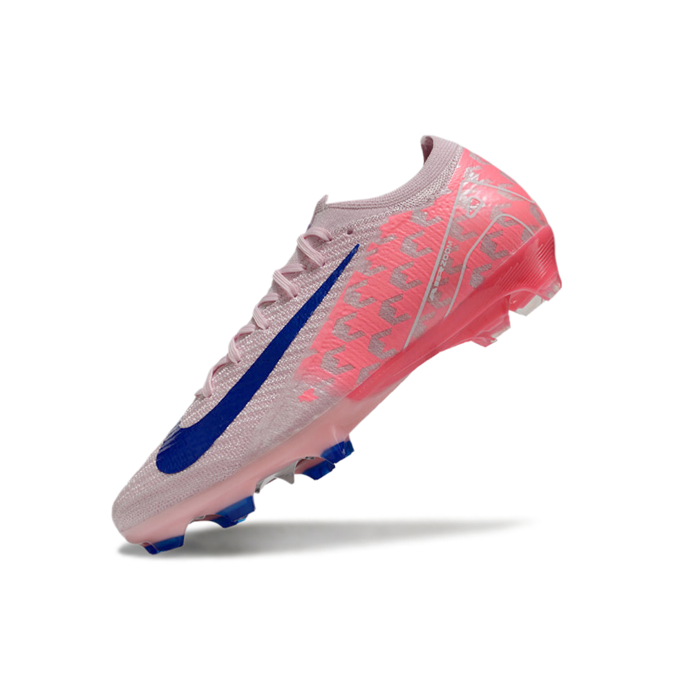 Chuteira Campo Nike Air Zoom Mercurial Vapor 16 Elite FG Rosa e Azul