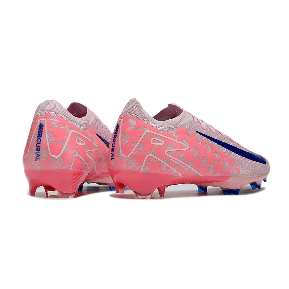 Chuteira Campo Nike Air Zoom Mercurial Vapor 16 Elite FG Rosa e Azul