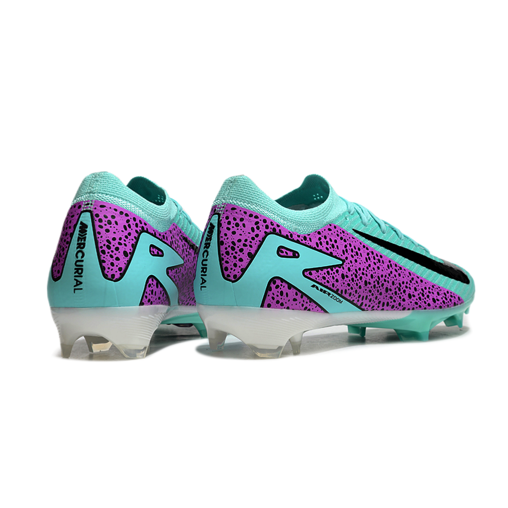 Chuteira Campo Nike Air Zoom Mercurial Vapor 16 Elite FG Azul e Rosa