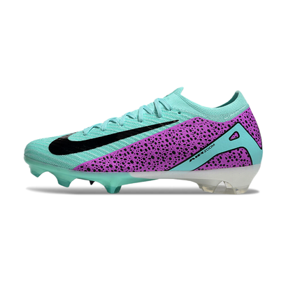 Chuteira Campo Nike Air Zoom Mercurial Vapor 16 Elite FG Azul e Rosa