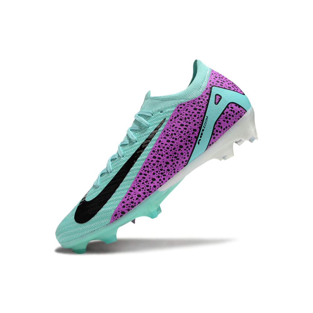 Chuteira Campo Nike Air Zoom Mercurial Vapor 16 Elite FG Azul e Rosa