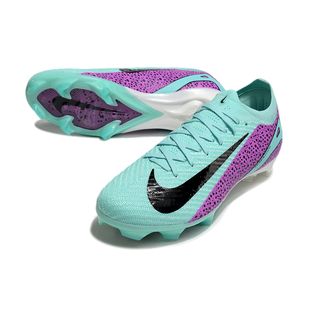 Chuteira Campo Nike Air Zoom Mercurial Vapor 16 Elite FG Azul e Rosa