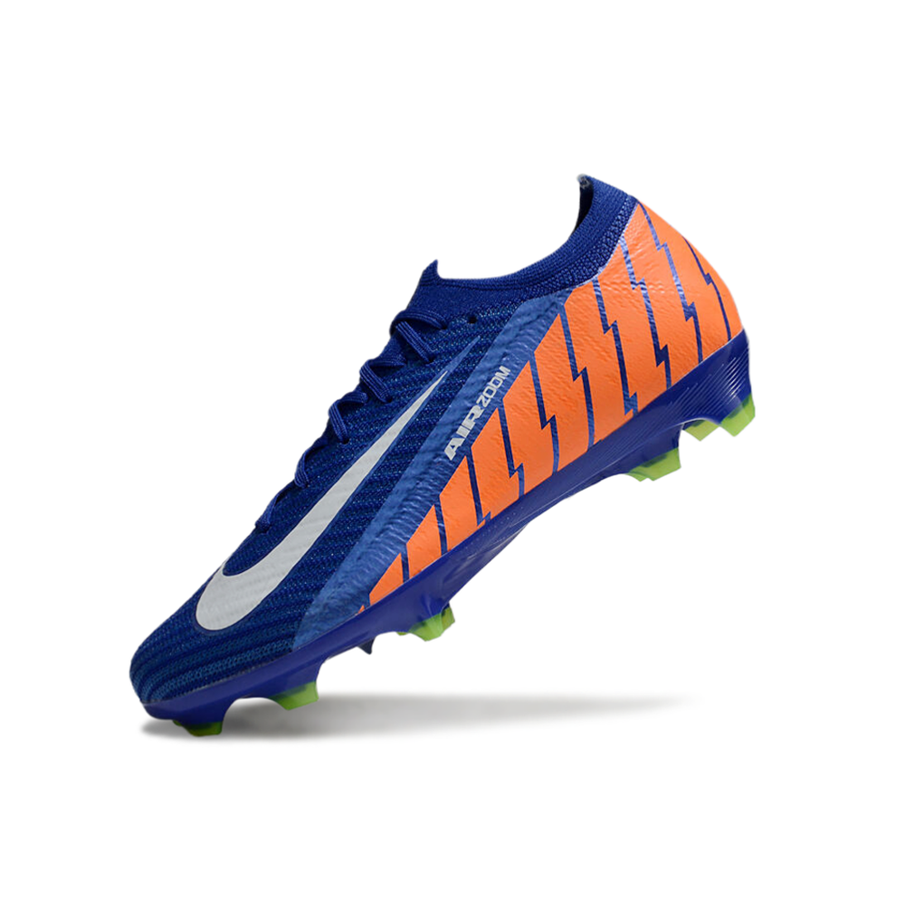 Chuteira Campo Nike Air Zoom Mercurial Vapor 16 Elite FG Azul e Laranja