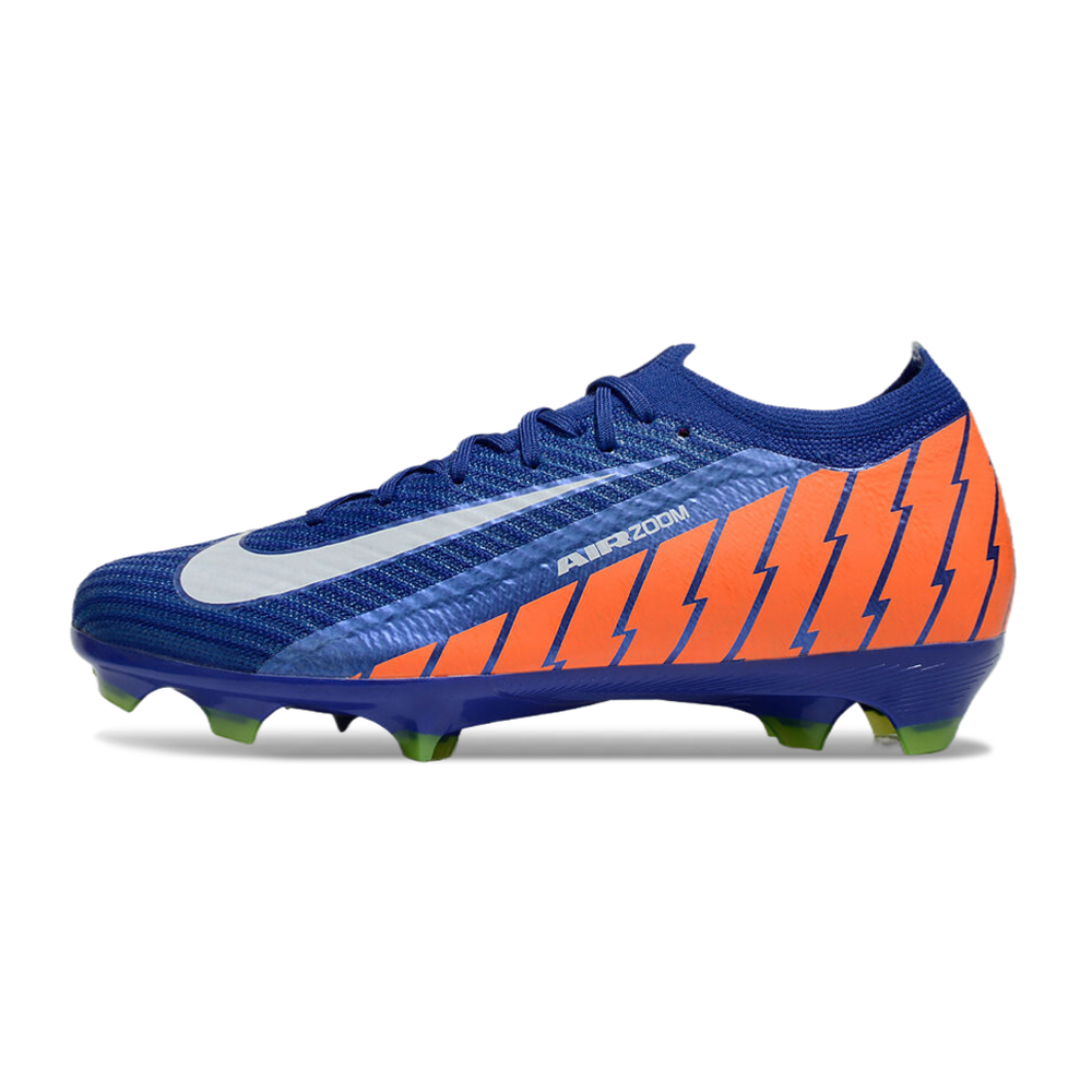 Chuteira Campo Nike Air Zoom Mercurial Vapor 16 Elite FG Azul e Laranja